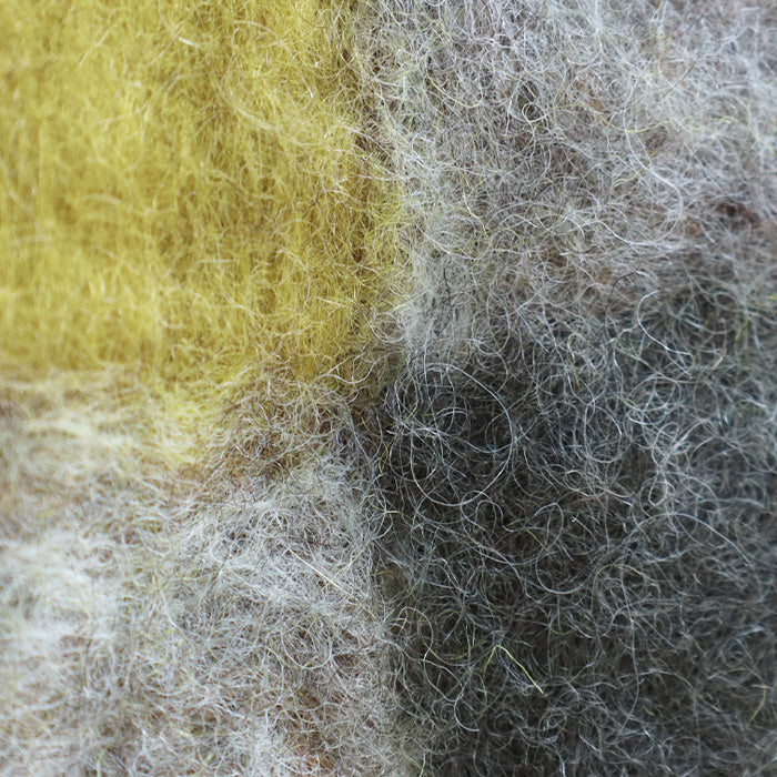 【3色】 ENA KUAM (エナクアム) フェルトバッグ ブロックチェック ミニトート [22AKU003]