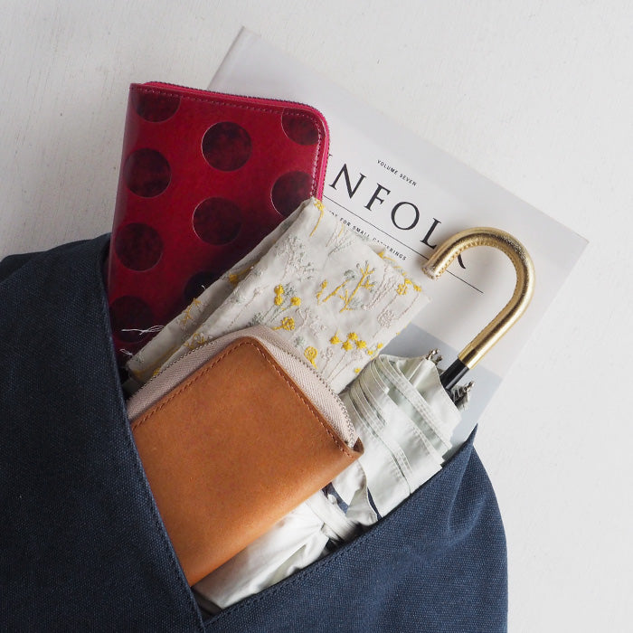 【2色】ENA KUAM (エナクアム) メッシュレザーフラットバッグ [22SKU002]