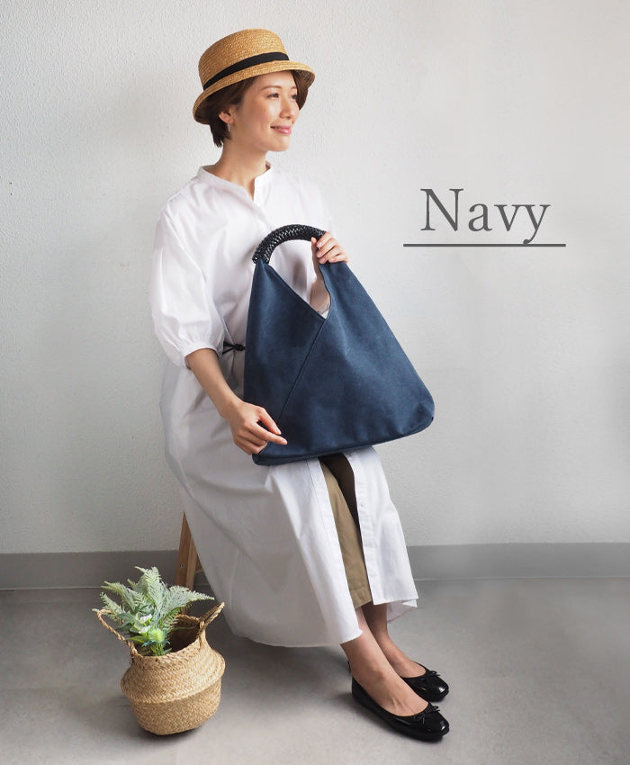 【2色】ENA KUAM (エナクアム) メッシュレザーフラットバッグ [22SKU002]