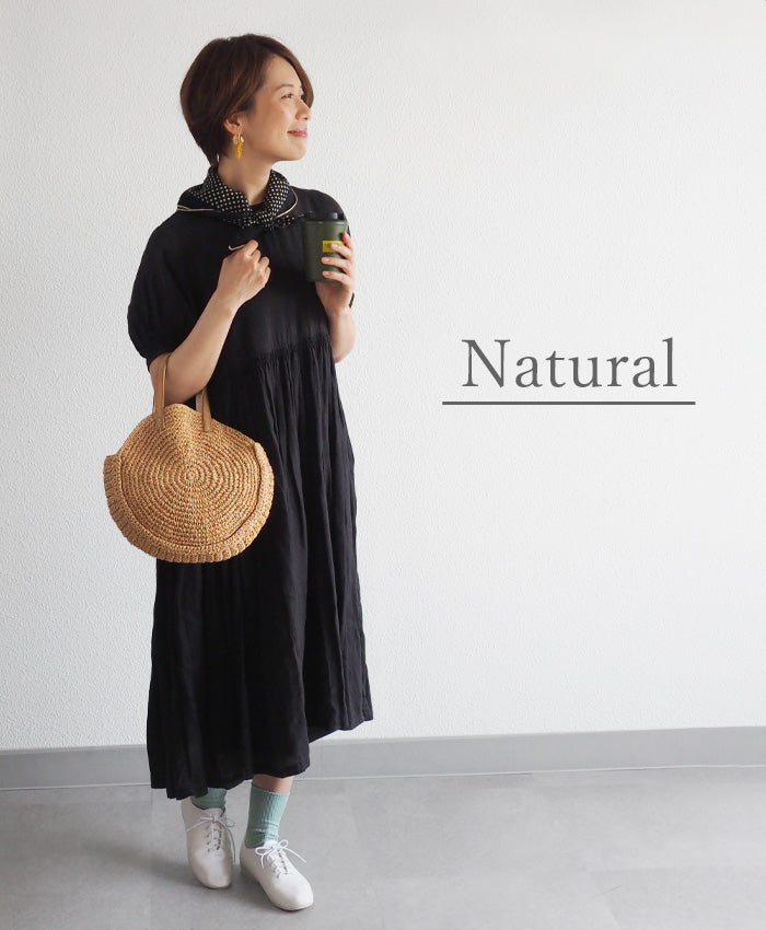 【3色】ENA KUAM (エナクアム) ベビーラウンドバッグ かごバッグ [22SKU004]