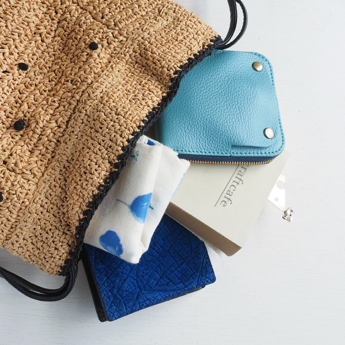 [2 patterns] ENA KUAM drawstring sacoche shoulder bag basket bag [22SKU006] 