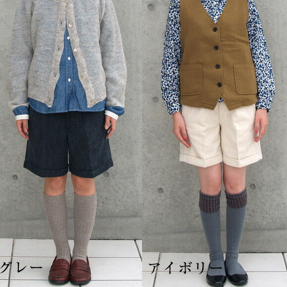 DEEP BLUE (deep blue) cotton wool short trouser pants [72229] Okayama Kurashiki Kojima jeans brand 