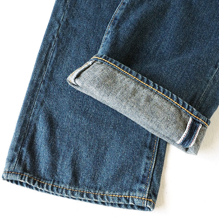 DEEP BLUE Deep Blue Sweet Weave Denim Boyfriend Denim Full Length Blue [72419-2] Okayama Kurashiki Kojima Jeans Brand 