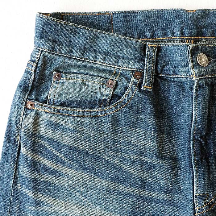 DEEP BLUE Deep Blue Sweet Weave Denim Boyfriend Denim Full Length Blue [72419-2] Okayama Kurashiki Kojima Jeans Brand 