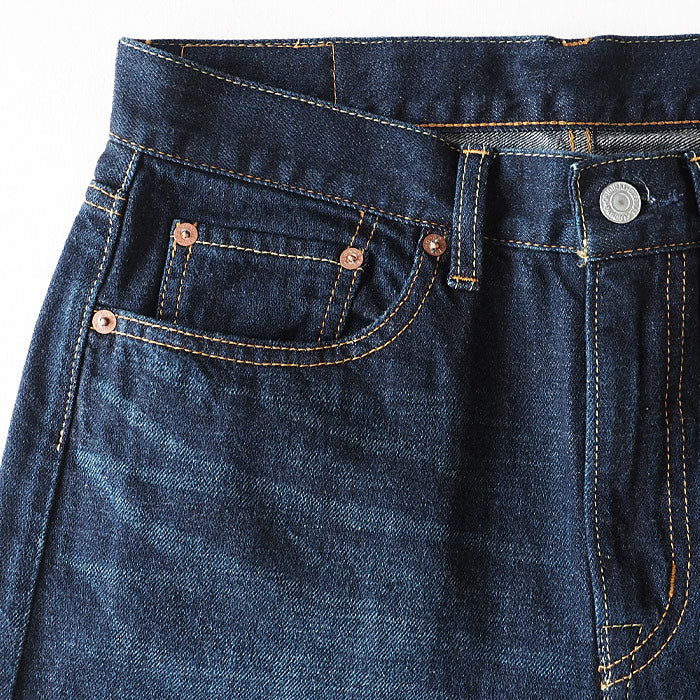 DEEP BLUE (deep blue) 12.5 oz sweet weave denim boyfriend denim full length dark blue [72419-4] Okayama Kurashiki Kojima jeans brand 