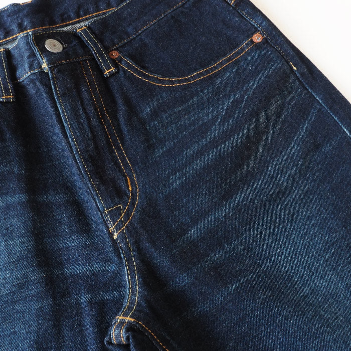 DEEP BLUE (deep blue) 12.5 oz sweet weave denim boyfriend denim full length dark blue [72419-4] Okayama Kurashiki Kojima jeans brand 