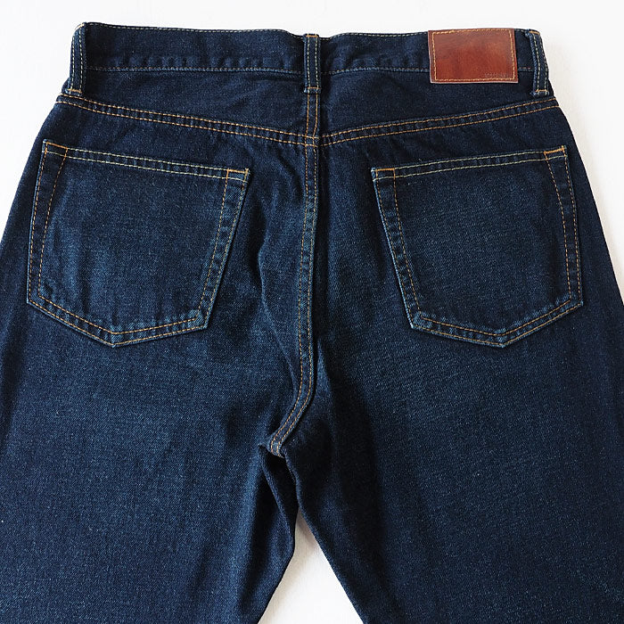 DEEP BLUE (deep blue) 12.5 oz sweet weave denim boyfriend denim full length dark blue [72419-4] Okayama Kurashiki Kojima jeans brand 
