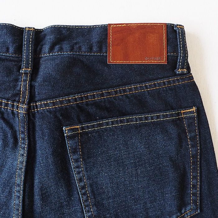 DEEP BLUE (deep blue) 12.5 oz sweet weave denim boyfriend denim full length dark blue [72419-4] Okayama Kurashiki Kojima jeans brand 