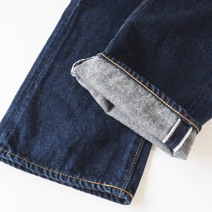 DEEP BLUE (deep blue) 12.5 oz sweet weave denim boyfriend denim full length dark blue [72419-4] Okayama Kurashiki Kojima jeans brand 