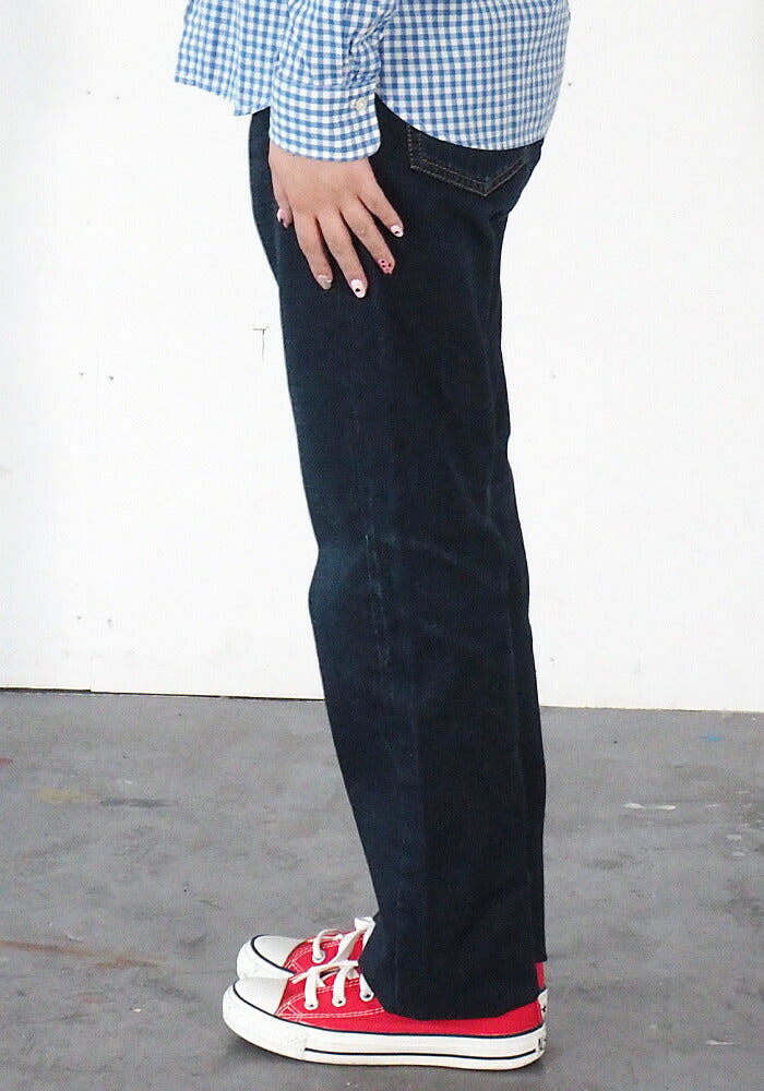 DEEP BLUE (deep blue) 12.5 oz sweet weave denim boyfriend denim full length dark blue [72419-4] Okayama Kurashiki Kojima jeans brand 