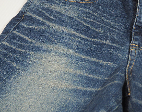 DEEP BLUE 10.5oz Jeans Hyper Stretch Denim Slouch Ankle Pants Blue [72475] Okayama Kurashiki Kojima Jeans Brand 