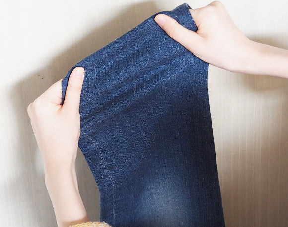 DEEP BLUE 10.5oz Jeans Hyper Stretch Denim Slouch Ankle Pants Blue [72475] Okayama Kurashiki Kojima Jeans Brand 