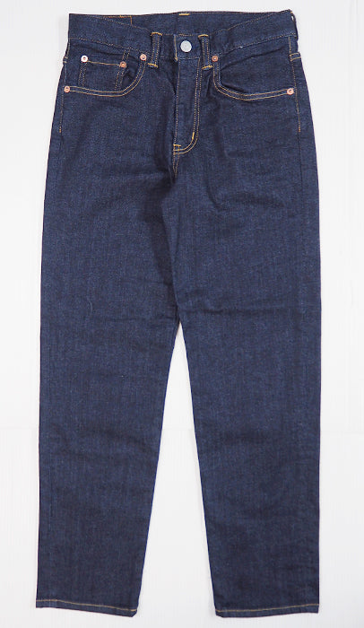 DEEP BLUE 10.5oz Jeans Hyper Stretch Denim Slouch Ankle Pants One Wash [72475-OW] 