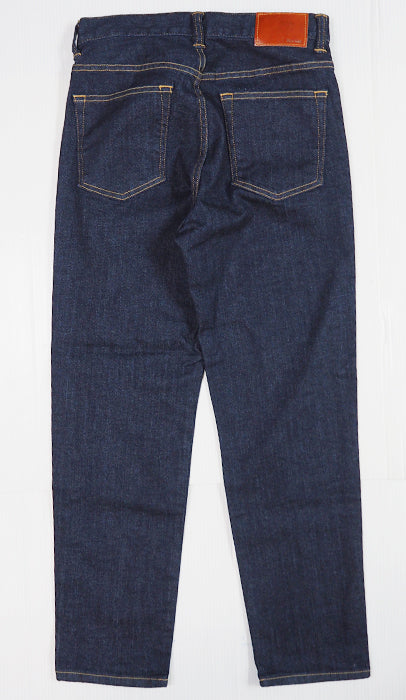DEEP BLUE 10.5oz Jeans Hyper Stretch Denim Slouch Ankle Pants One Wash [72475-OW] 