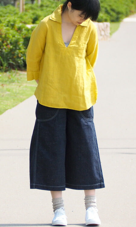 DEEP BLUE(ディープブルー) 10.5オンス ネップデニム ガーデニングパンツ ワンウォッシュ ひざ下丈 [72687-WO] 岡山 倉敷 児島 ジーンズ ブランド