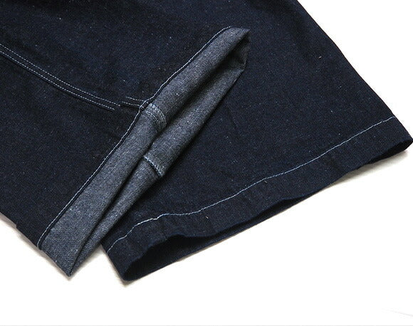 DEEP BLUE 10.5oz Nep Denim Gardening Pants One Wash Knee Length [72687-WO] Okayama Kurashiki Kojima Jeans Brand 