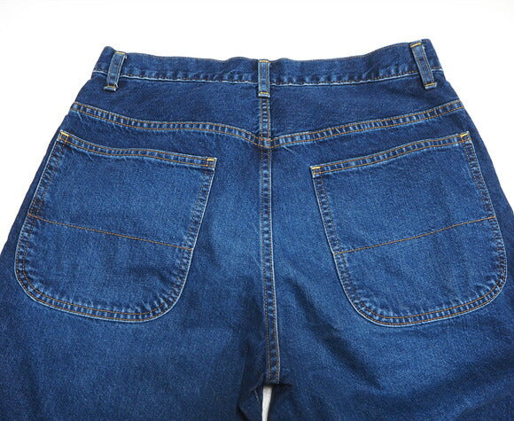 DEEP BLUE 11.5oz Wide Loose Denim Pants Dark Blue Ladies [72764-3] Okayama Kurashiki Kojima Jeans Brand 
