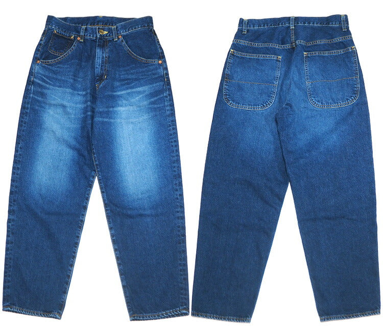 DEEP BLUE 11.5oz Wide Loose Denim Pants Dark Blue Ladies [72764-3] Okayama Kurashiki Kojima Jeans Brand 