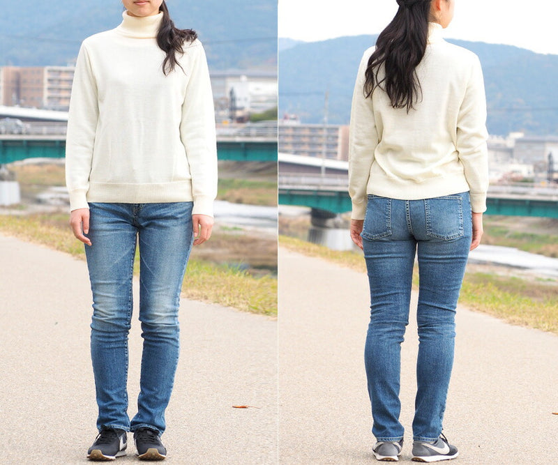 DEEP BLUE (Deep Blue) 10oz Stretch Denim Semi-low Rise 5 Pocket Pants Distressed [72779-USED] Okayama Kurashiki Kojima Jeans Brand 