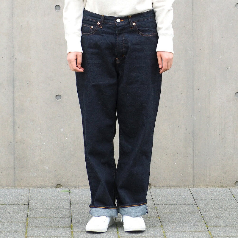 DEEP BLUE (Deep Blue) 11.5 oz Men's Resize Straight Denim One Wash [72799-1] Okayama Kurashiki Kojima Jeans Brand 