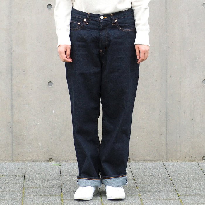 DEEP BLUE (Deep Blue) 11.5 oz Men's Resize Straight Denim One Wash [72799-1] Okayama Kurashiki Kojima Jeans Brand 