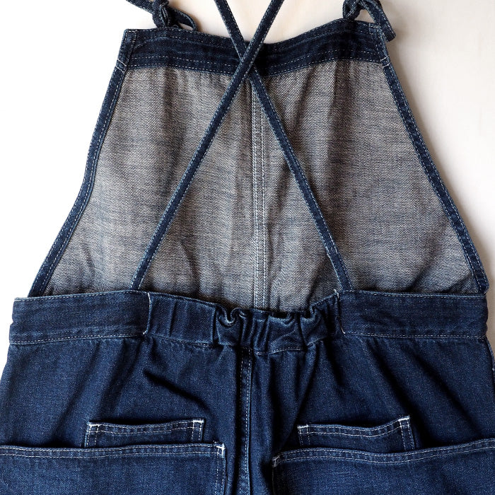 DEEP BLUE Gardening Salopette Distressed Women's [72815] Overalls Kurashiki Kojima Jeans Denim Brand 
