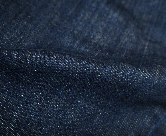 DEEP BLUE (deep blue) 10oz switching tapered denim pants Distressed processing [72822-2] Okayama Kurashiki Kojima jeans brand