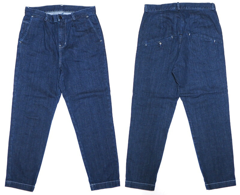 DEEP BLUE （深藍色） 10 盎司切換錐形牛仔褲做舊處理 [72822-USED] 岡山倉敷小島牛仔褲品牌