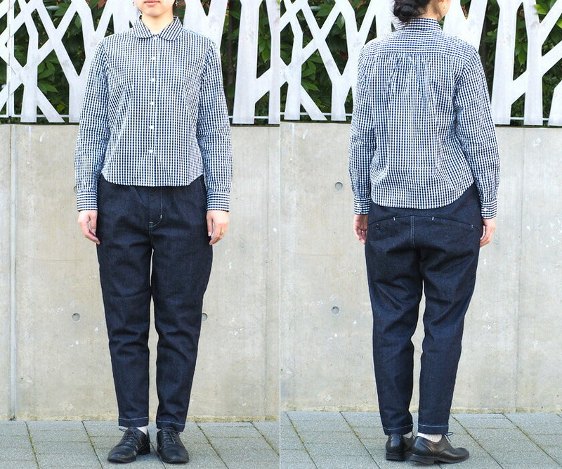 DEEP BLUE 10 oz Switching Tapered Denim Pants One Wash [72822-OW] Okayama Kurashiki Kojima Jeans Brand 