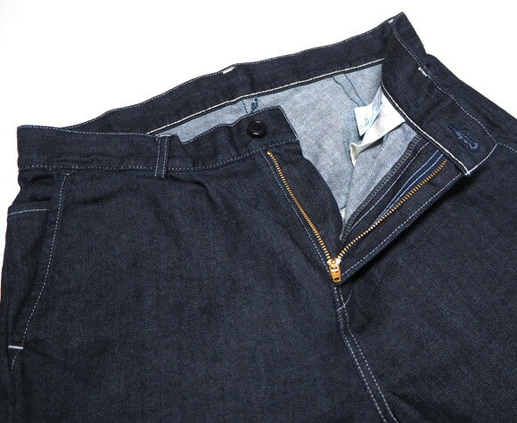 DEEP BLUE (Deep Blue) 10 oz Switching Tapered Denim Pants One Wash [72822-OW] Okayama Kurashiki Kojima Jeans Brand 