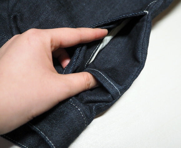 DEEP BLUE (Deep Blue) 10 oz Switching Tapered Denim Pants One Wash [72822-OW] Okayama Kurashiki Kojima Jeans Brand 