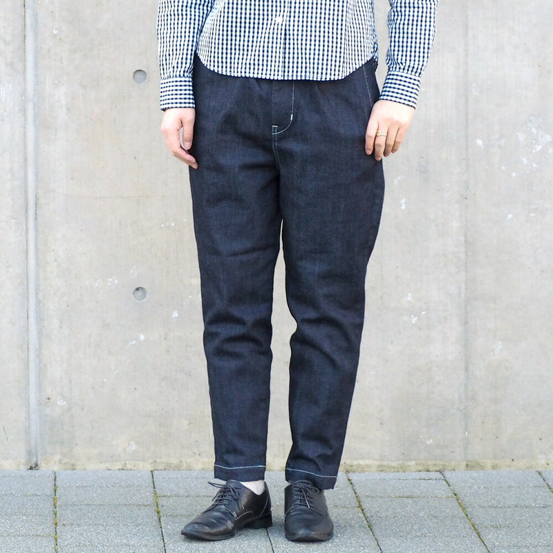 DEEP BLUE 10 oz Switching Tapered Denim Pants One Wash [72822-OW] Okayama Kurashiki Kojima Jeans Brand 
