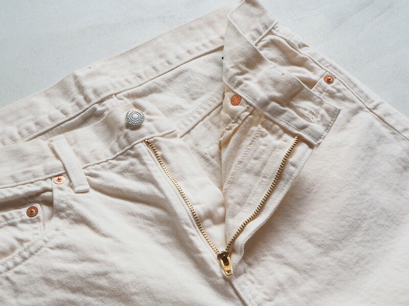 DEEP BLUE (deep blue) 12.5 oz sweet weave color denim boyfriend ankle length ivory ladies [72867-1] Okayama Kurashiki Kojima jeans brand 