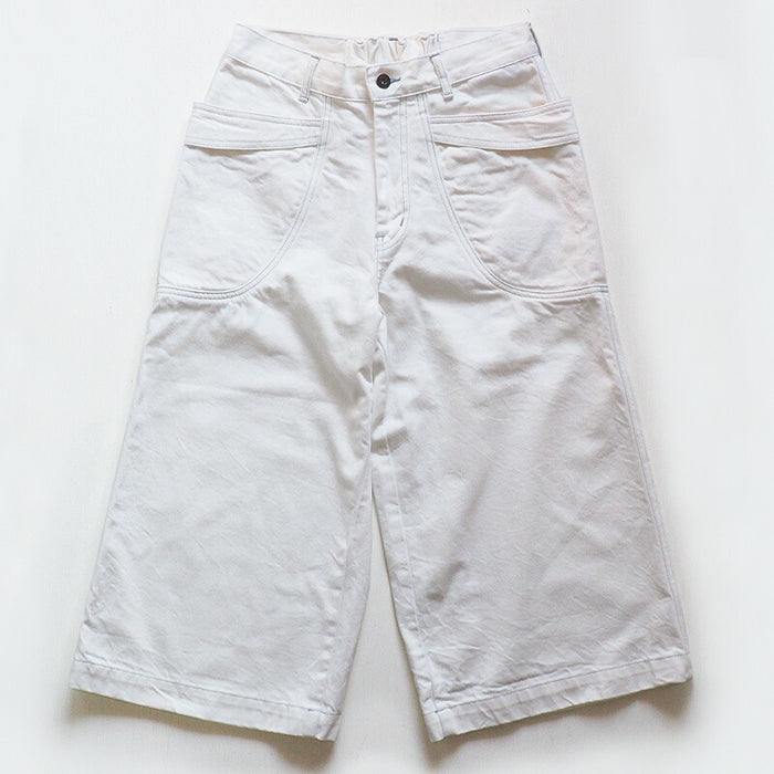 DEEP BLUE（深藍）12oz 寬鬆寬鬆園藝牛仔褲 白色 [72870] Okayama Kurashiki Kojima Jeans Brand 