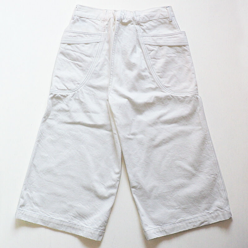 DEEP BLUE (Deep Blue) 12oz Wide Loose Gardening Denim Pants White [72870] Okayama Kurashiki Kojima Jeans Brand 