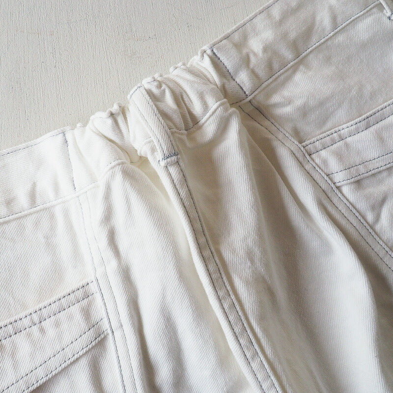 DEEP BLUE (Deep Blue) 12oz Wide Loose Gardening Denim Pants White [72870] Okayama Kurashiki Kojima Jeans Brand 