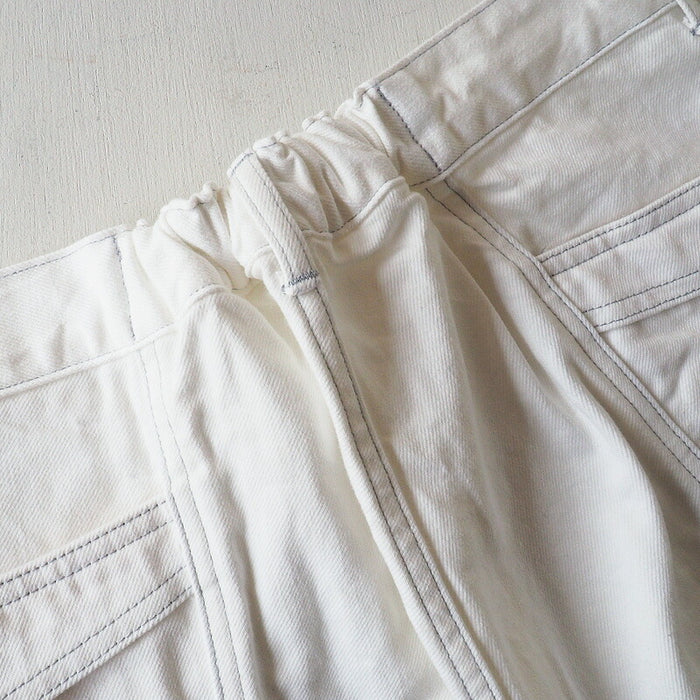 DEEP BLUE（深藍）12oz 寬鬆寬鬆園藝牛仔褲 白色 [72870] Okayama Kurashiki Kojima Jeans Brand 