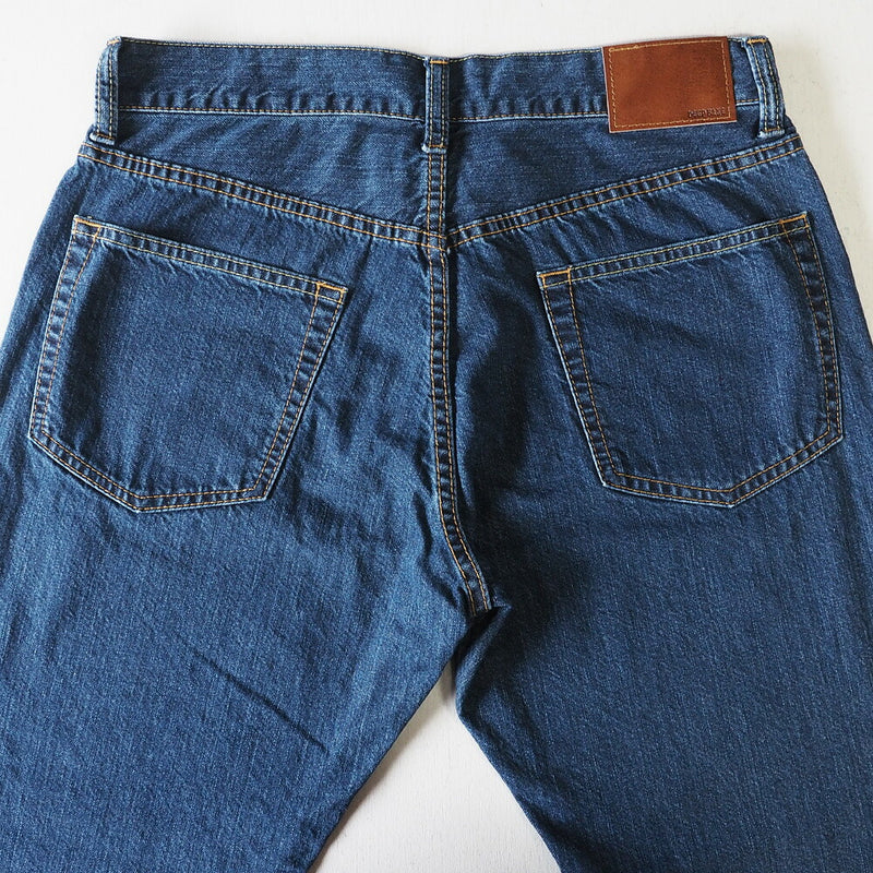 DEEP BLUE 10.5oz Boyfriend Denim Ankle Length Natural Blue [72895-2] Okayama Kurashiki Kojima Jeans Brand 