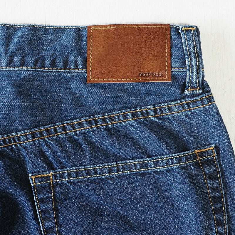 DEEP BLUE 10.5oz Boyfriend Denim Ankle Length Natural Blue [72895-2] Okayama Kurashiki Kojima Jeans Brand 