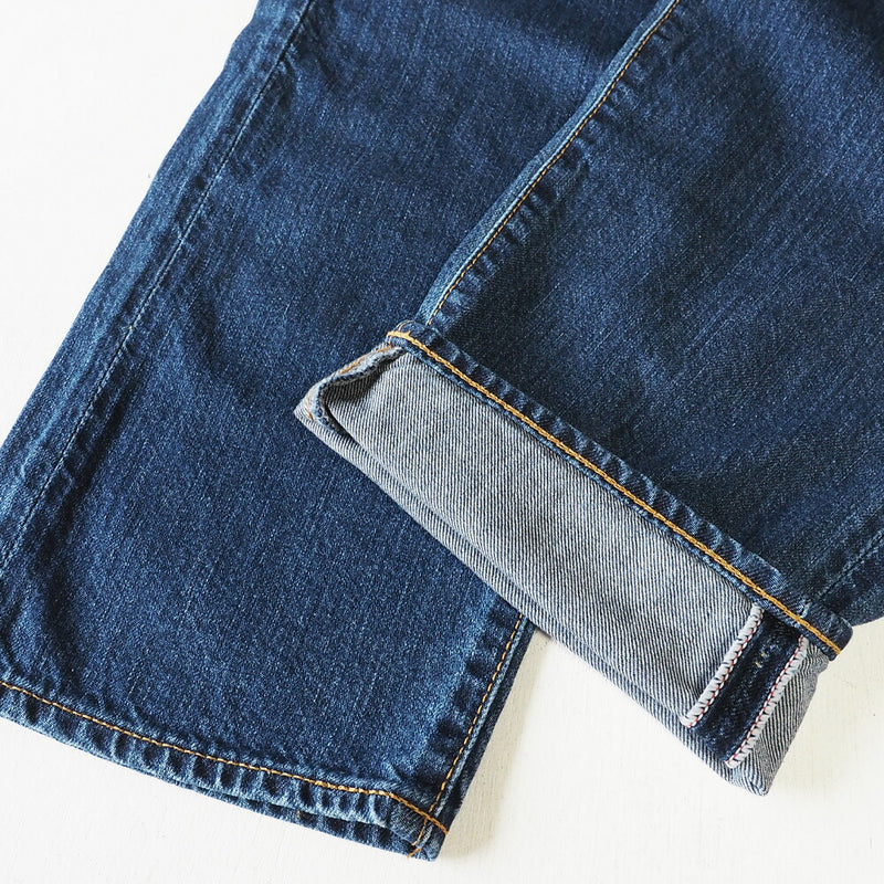 DEEP BLUE 10.5oz Boyfriend Denim Ankle Length Natural Blue [72895-2] Okayama Kurashiki Kojima Jeans Brand 
