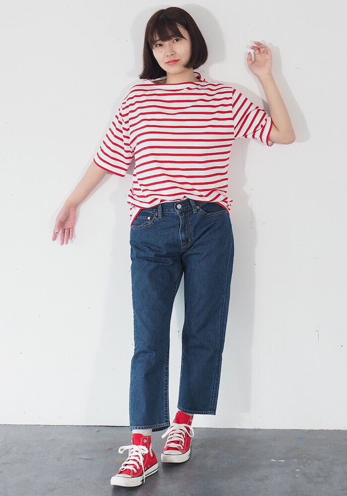 DEEP BLUE 10.5oz Boyfriend Denim Ankle Length Natural Blue [72895-2] Okayama Kurashiki Kojima Jeans Brand 