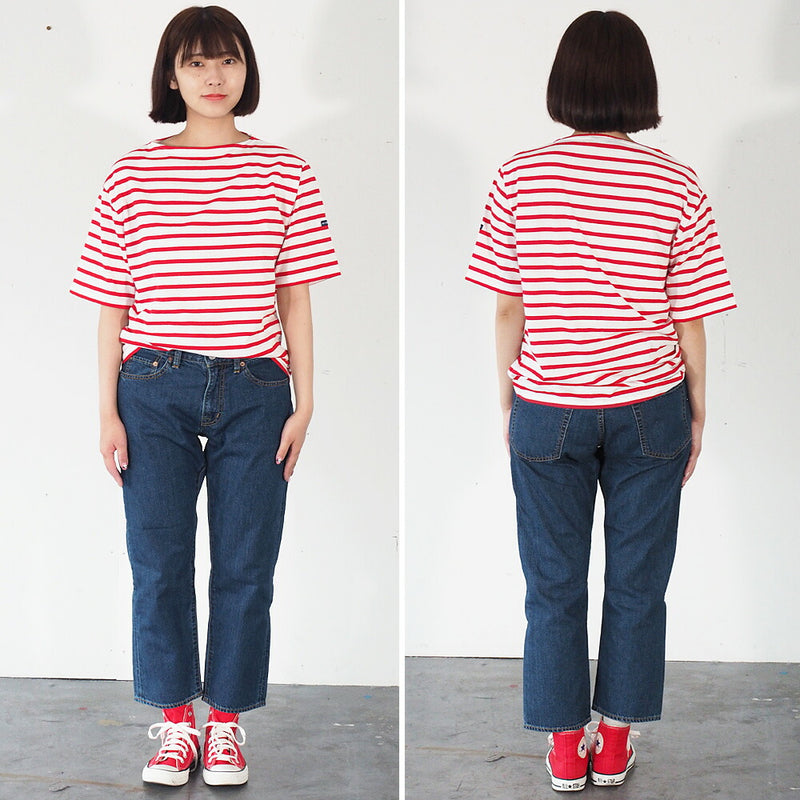 DEEP BLUE 10.5oz Boyfriend Denim Ankle Length Natural Blue [72895-2] Okayama Kurashiki Kojima Jeans Brand 