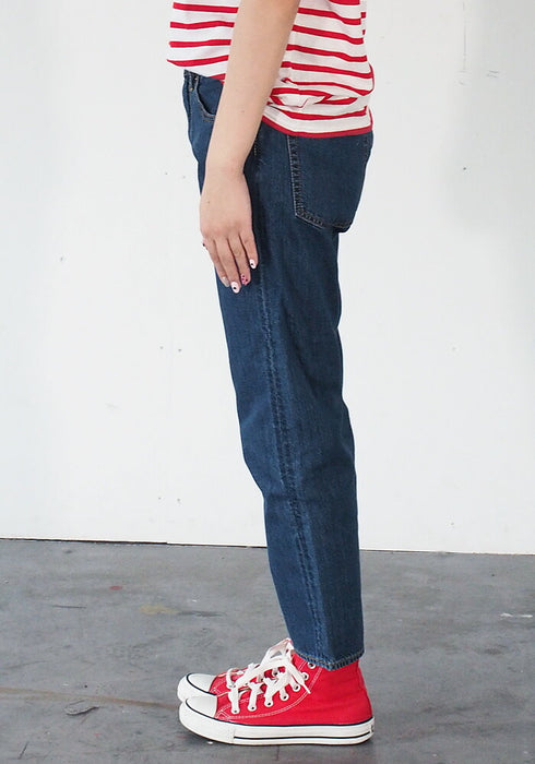 深藍 10.5oz Boyfriend Denim Ankle Length Natural Blue [72895-2] Okayama Kurashiki Kojima Jeans Brand 