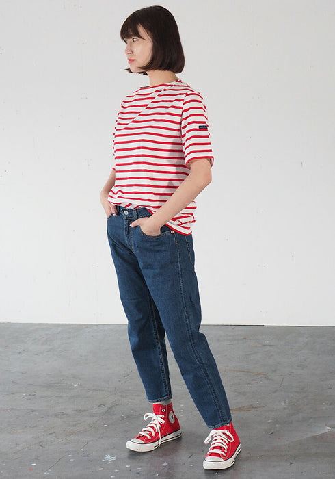 深藍 10.5oz Boyfriend Denim Ankle Length Natural Blue [72895-2] Okayama Kurashiki Kojima Jeans Brand 