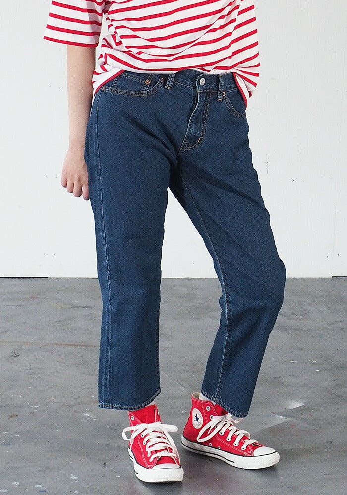 DEEP BLUE 10.5oz Boyfriend Denim Ankle Length Natural Blue [72895-2] Okayama Kurashiki Kojima Jeans Brand 