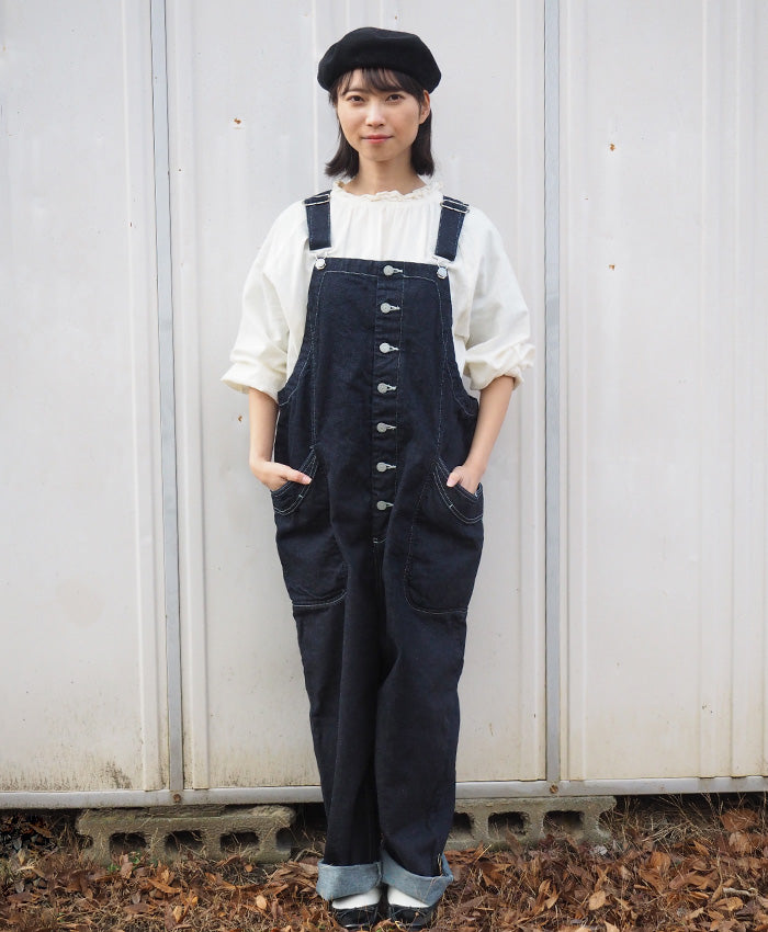 DEEP BLUE Gardening Overalls One Wash Ladies [72899] 