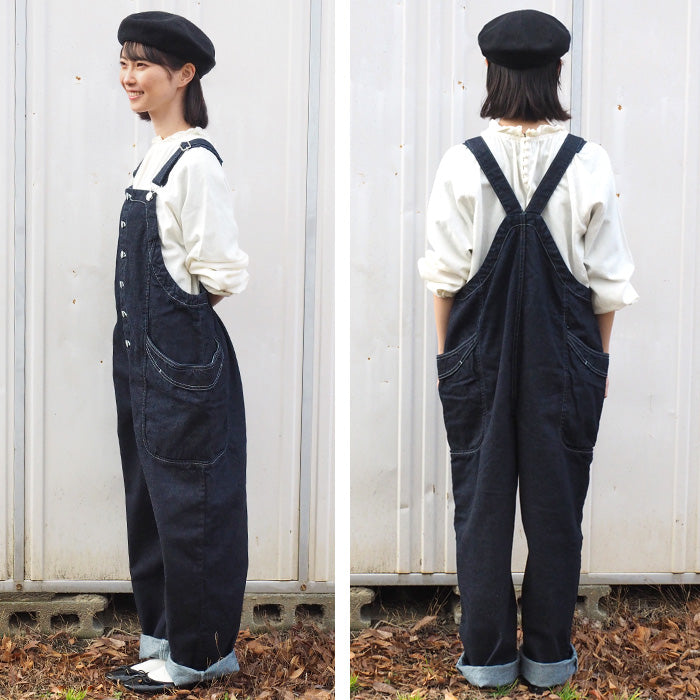 DEEP BLUE Gardening Overalls One Wash Ladies [72899] 
