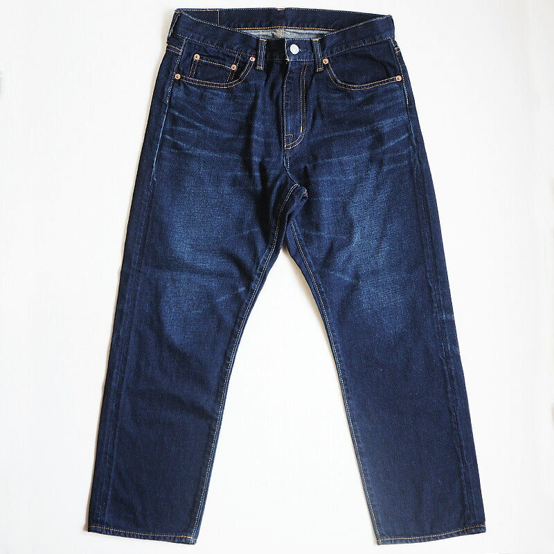 DEEP BLUE (deep blue) 12.5 oz sweet weave denim boyfriend denim ankle length dark blue [73388-3] Okayama Kurashiki Kojima jeans brand 