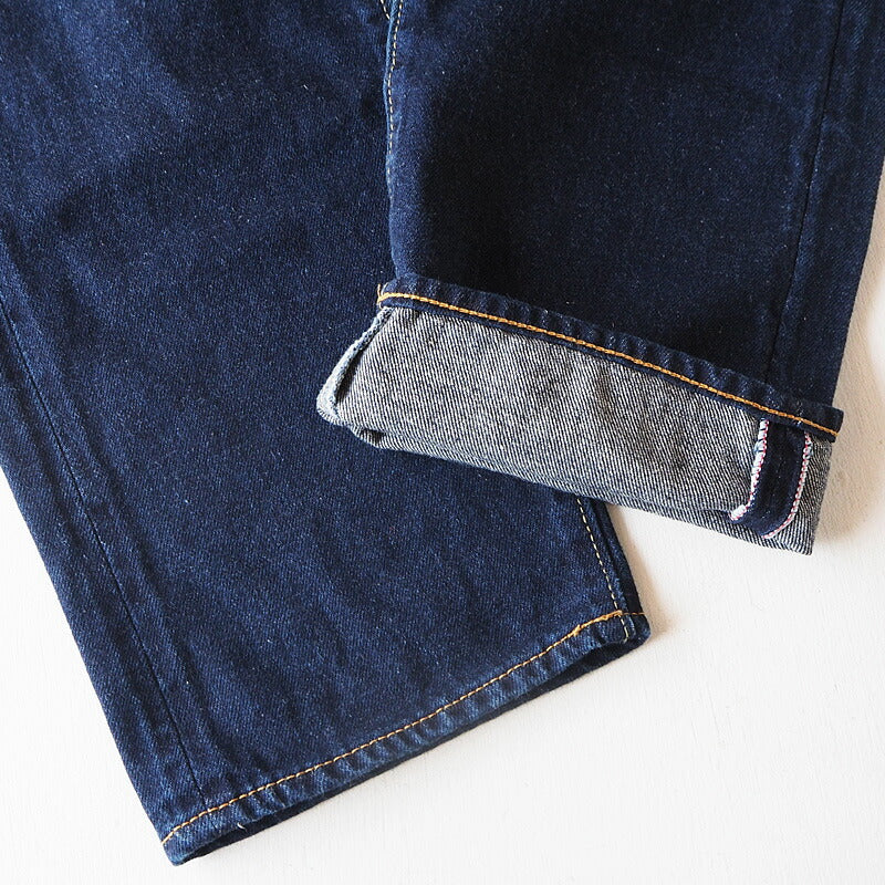 DEEP BLUE (deep blue) 12.5 oz sweet weave denim boyfriend denim ankle length dark blue [73388-3] Okayama Kurashiki Kojima jeans brand 