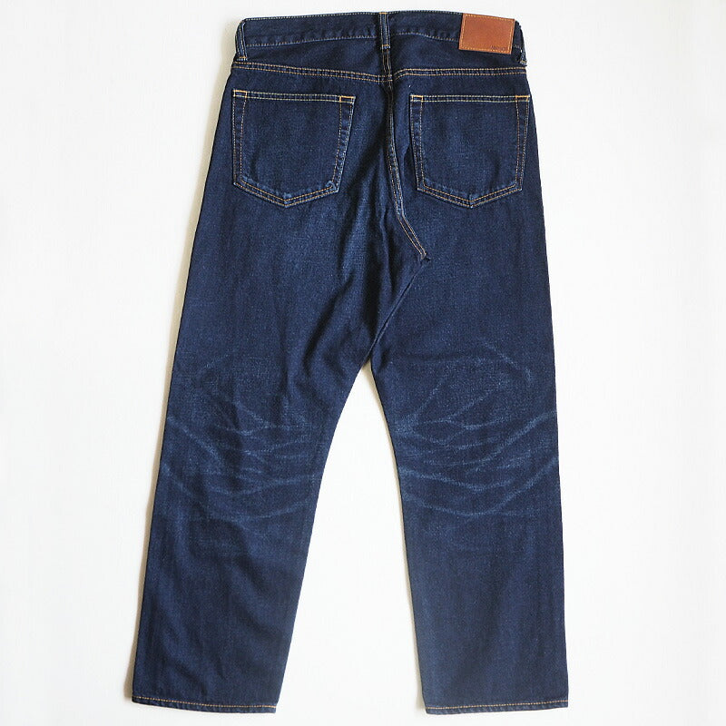 DEEP BLUE (deep blue) 12.5 oz sweet weave denim boyfriend denim ankle length dark blue [73388-3] Okayama Kurashiki Kojima jeans brand 